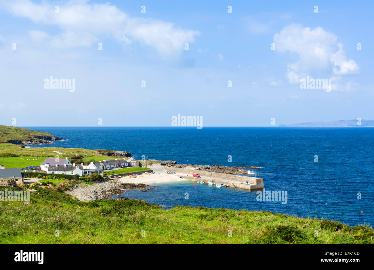 Das Dorf Portnoo in der Nähe von Narin, Gweebarra Bay im Südwesten County Donegal, Irland Stockfoto