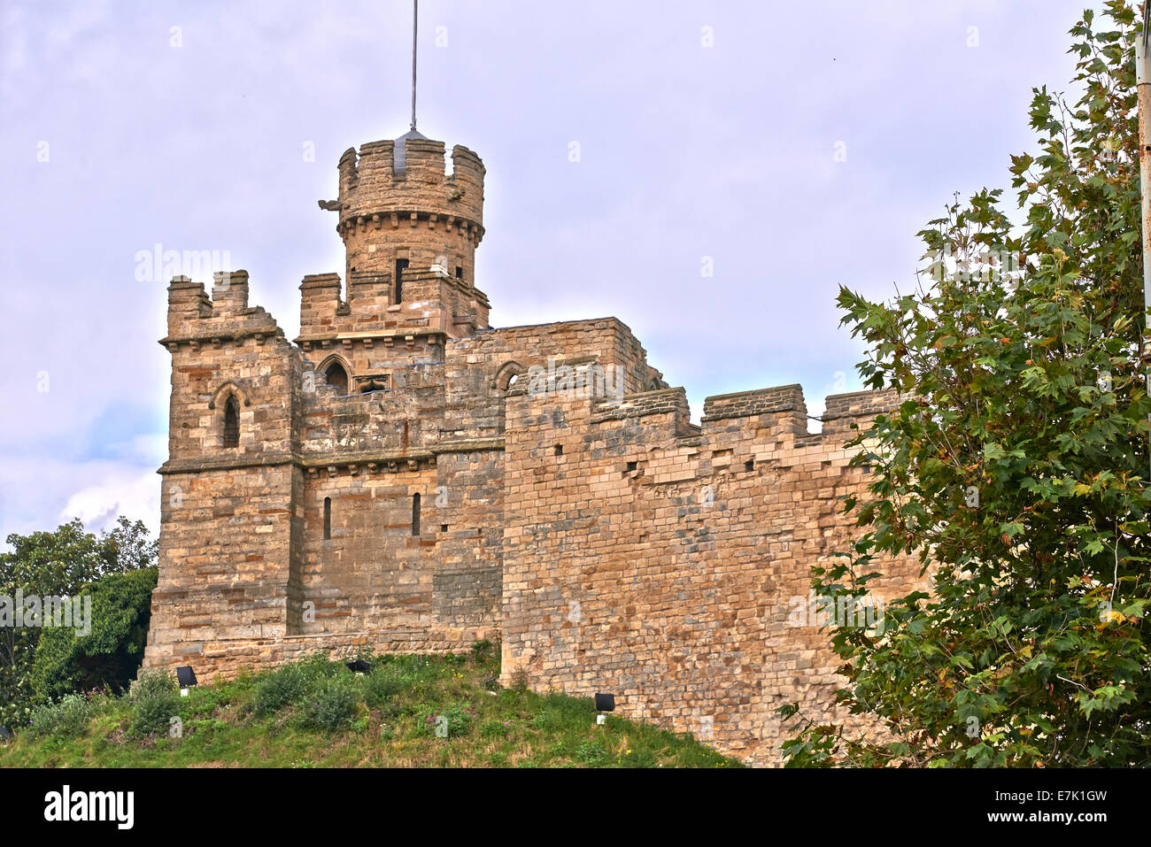 Lincoln Castle ist eine große Burg gebaut in Lincoln, England während der späten 11. Stockfoto