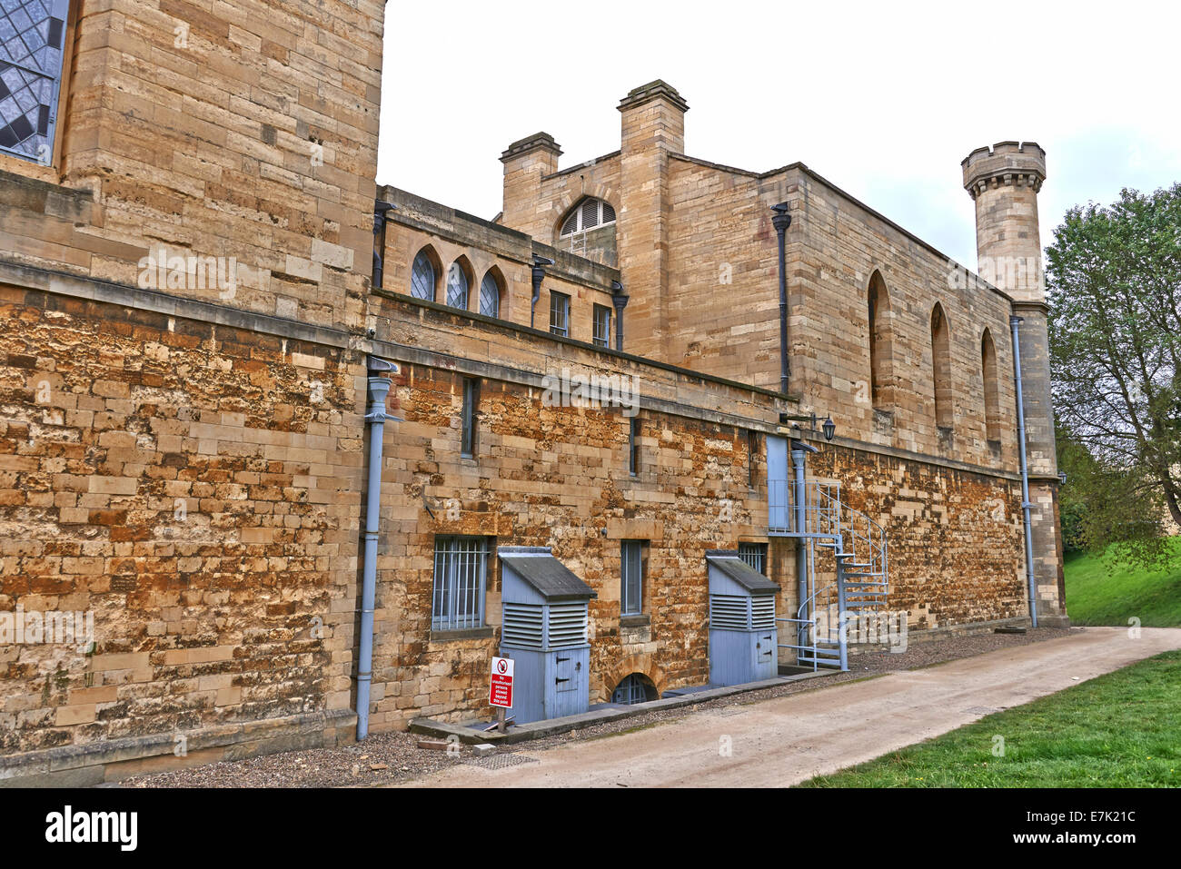 Lincoln Castle ist eine große Burg gebaut in Lincoln, England während der späten 11. Stockfoto