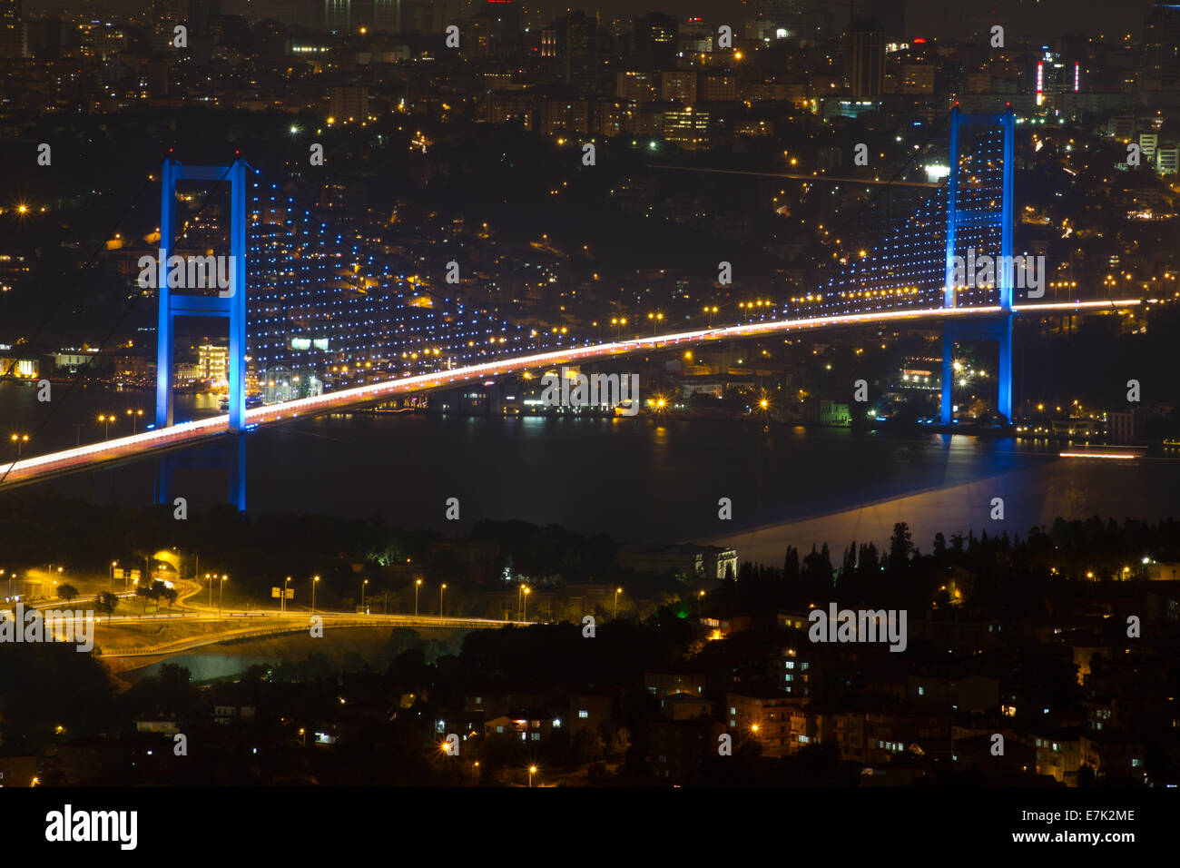 Istanbul Bosporus-brücke Stockfoto