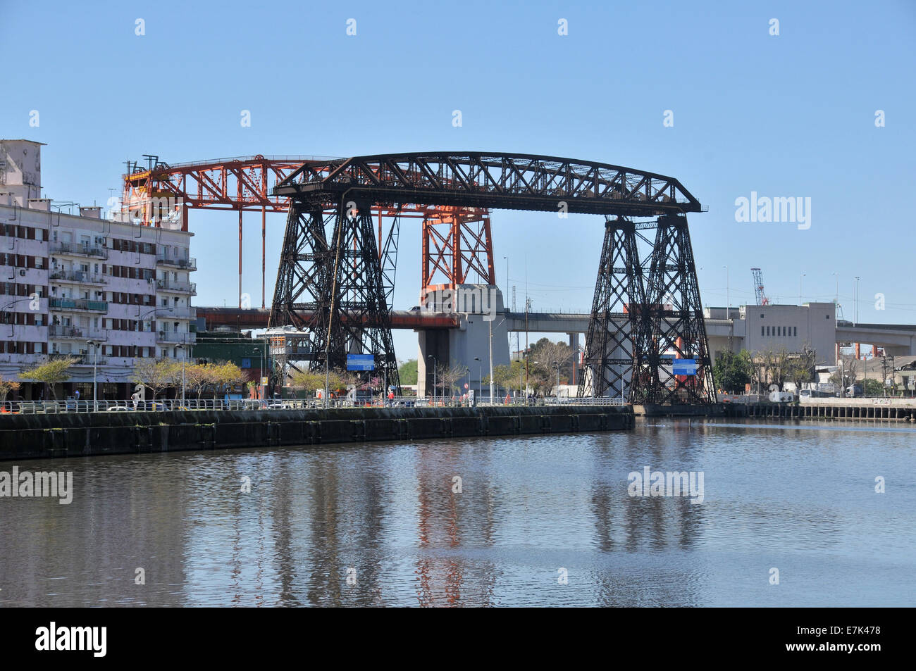 eiserne Brücke La Boca Buenos Aires Argentinien Stockfoto