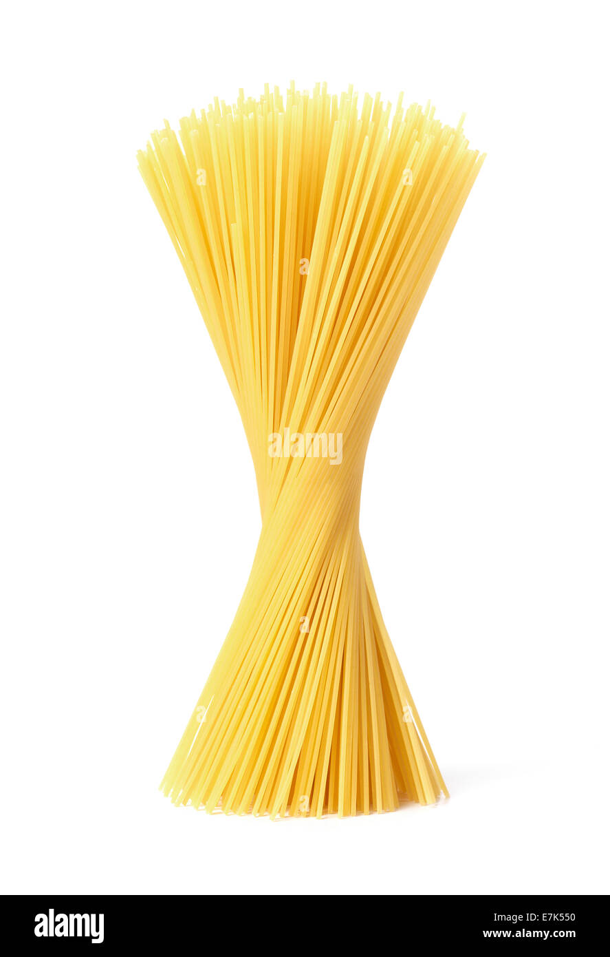 Isolierte Spaghetti Nudeln Stockfoto