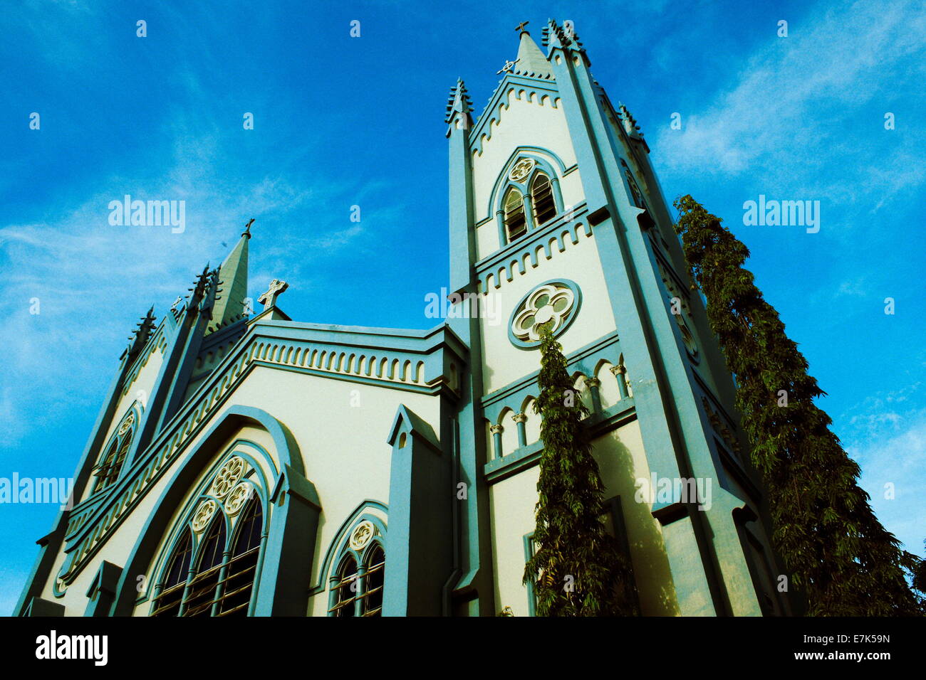 Kathedrale der Unbefleckten Concepcion, Puerto Princesa City, Palawan, Philippinen Stockfoto