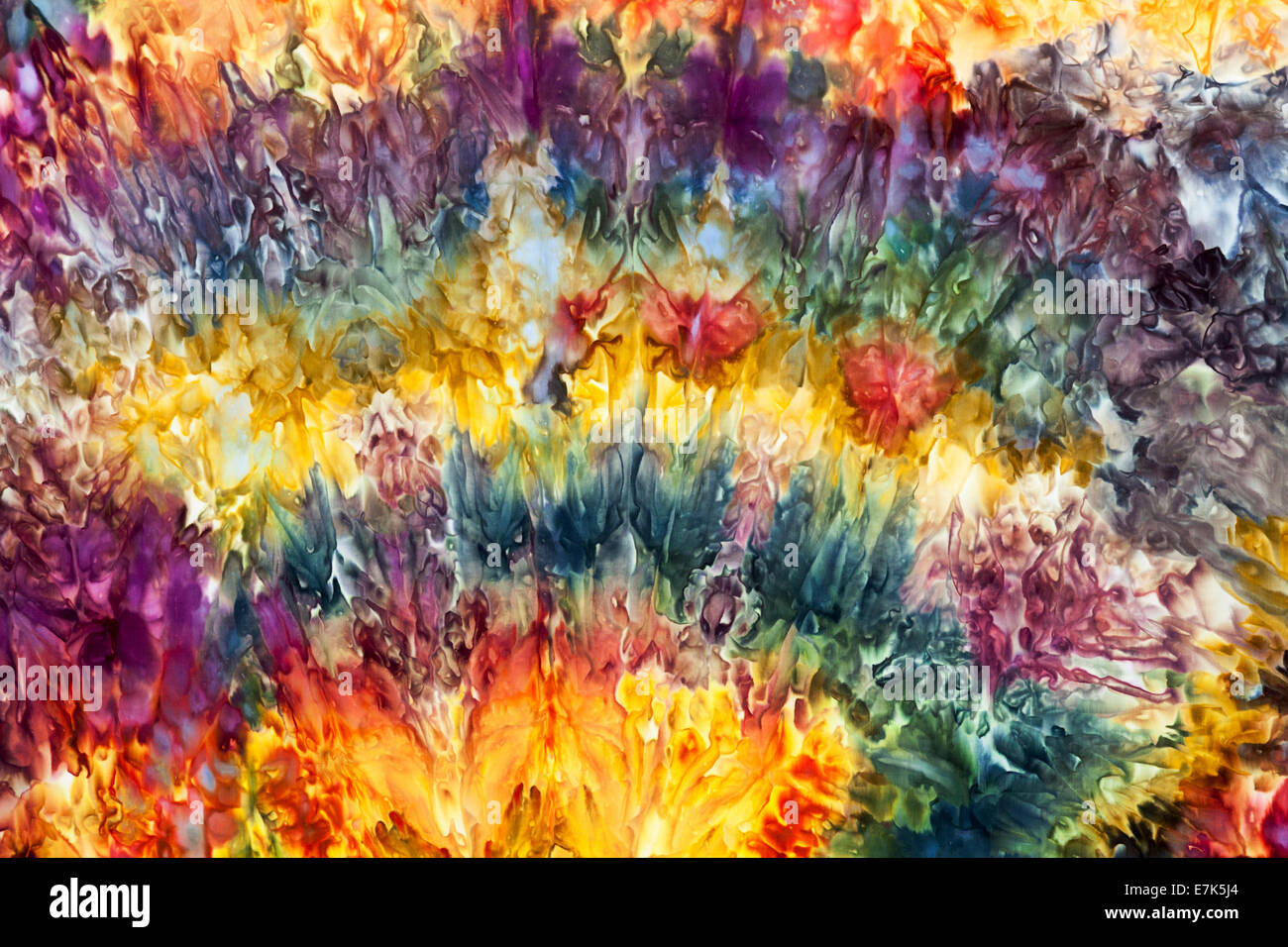Leah Fawthrop erstellt diese fabelhafte Eis gefärbte Stoffe und Freigabe für diese Fotos gegeben hat Stockfoto