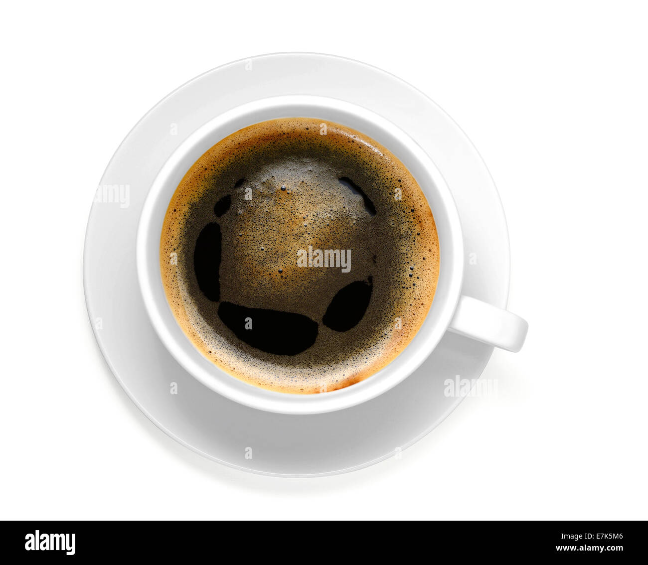 Kaffeetasse mit Beschneidungspfad Stockfoto