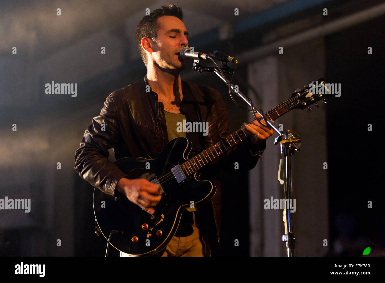 Bud Spencer Blues Explosion führt live auf der Bühne des "Star 2014 Free Festival", bei Moncalieri, Turin. © Andrea Kätzchen/Pacific Press/Alamy Live-Nachrichten Stockfoto