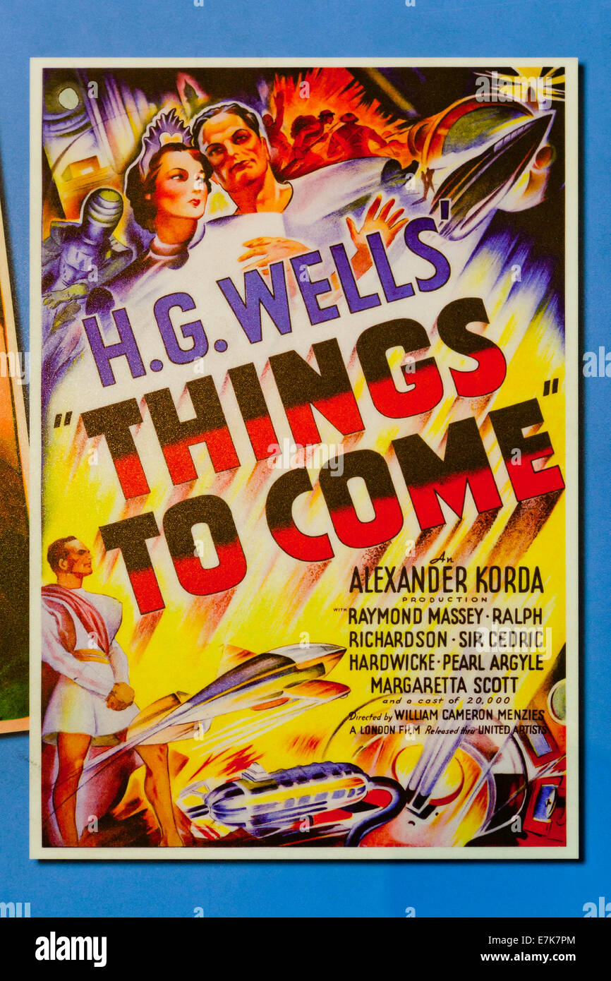 H G Wells "Things to Come" Filmplakat - USA Stockfoto