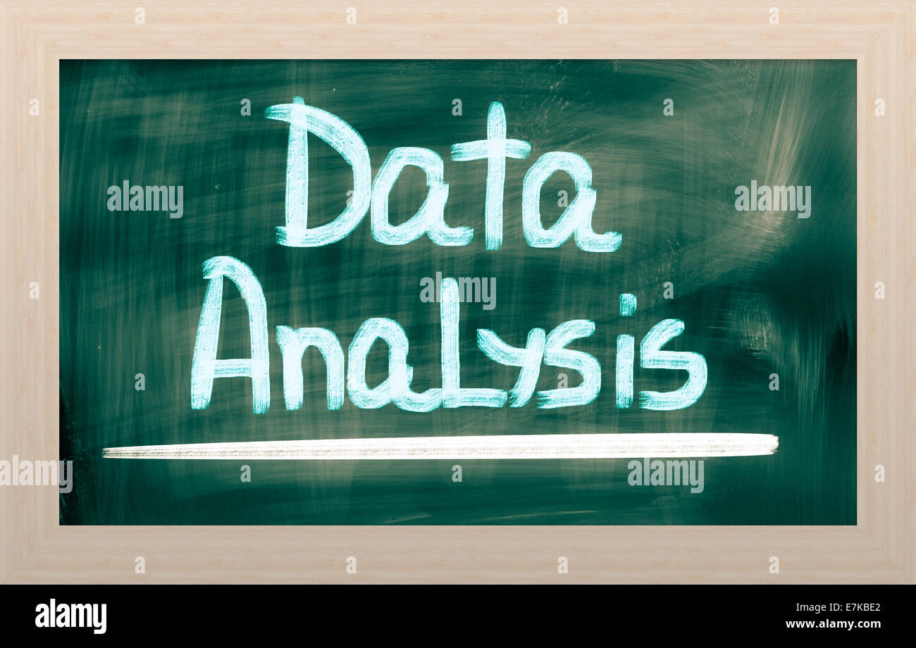 Konzept, handschriftlich mit Kreide - Farbbild Stockfoto