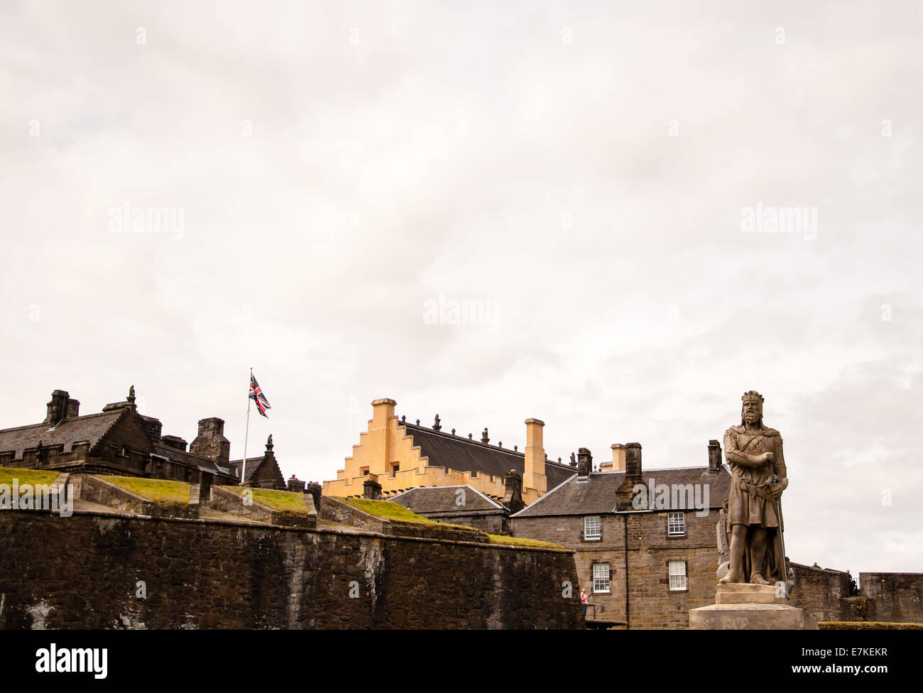 Statue von König Robert the Bruce auf Stirling Castle, Schottland Stockfoto