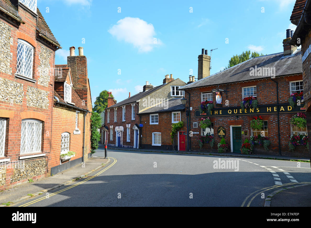 Periode Häuser, Church Street, Chesham, Buckinghamshire, England, Vereinigtes Königreich Stockfoto