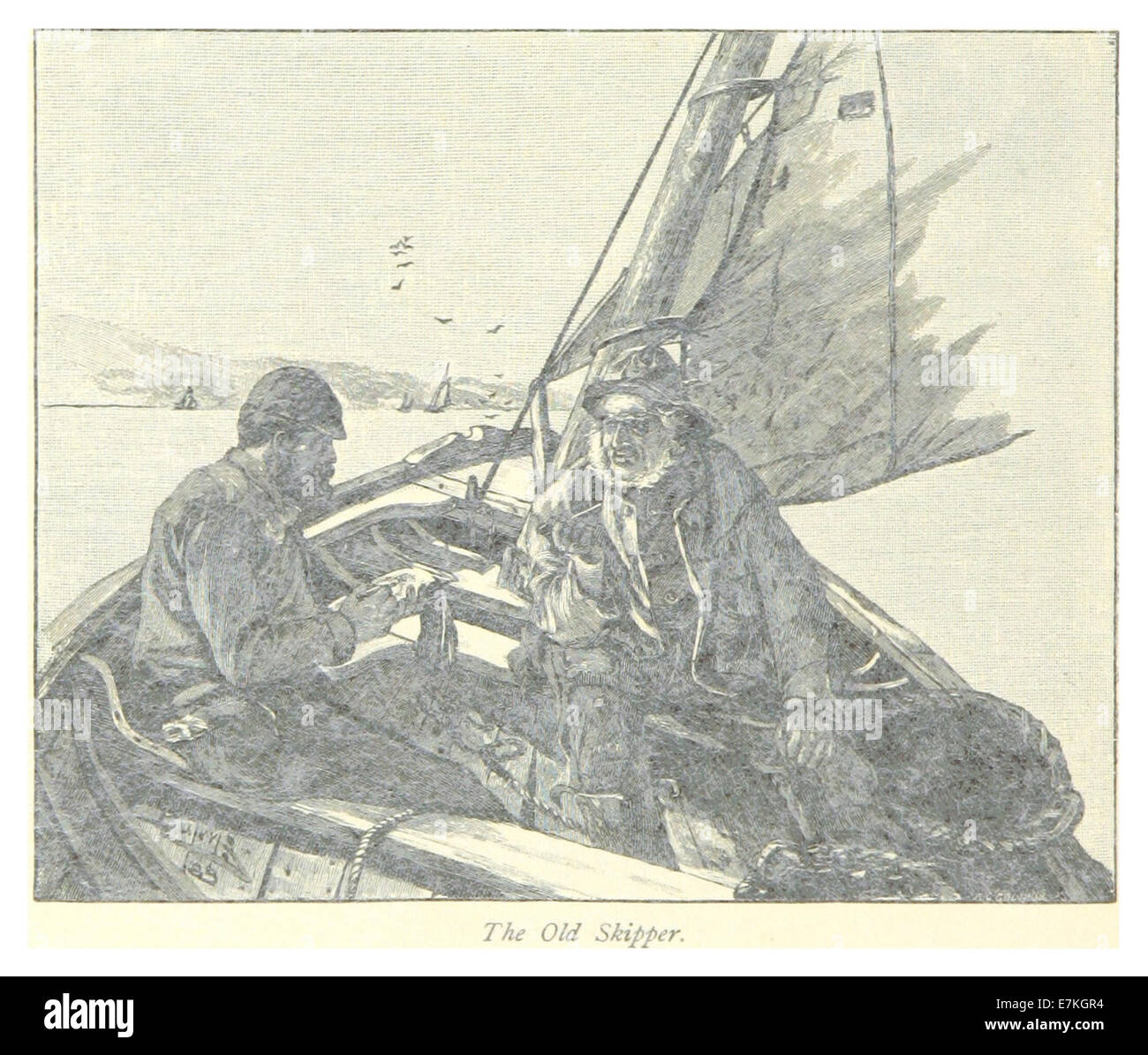 (1885) p064 das alte Skipper Stockfoto
