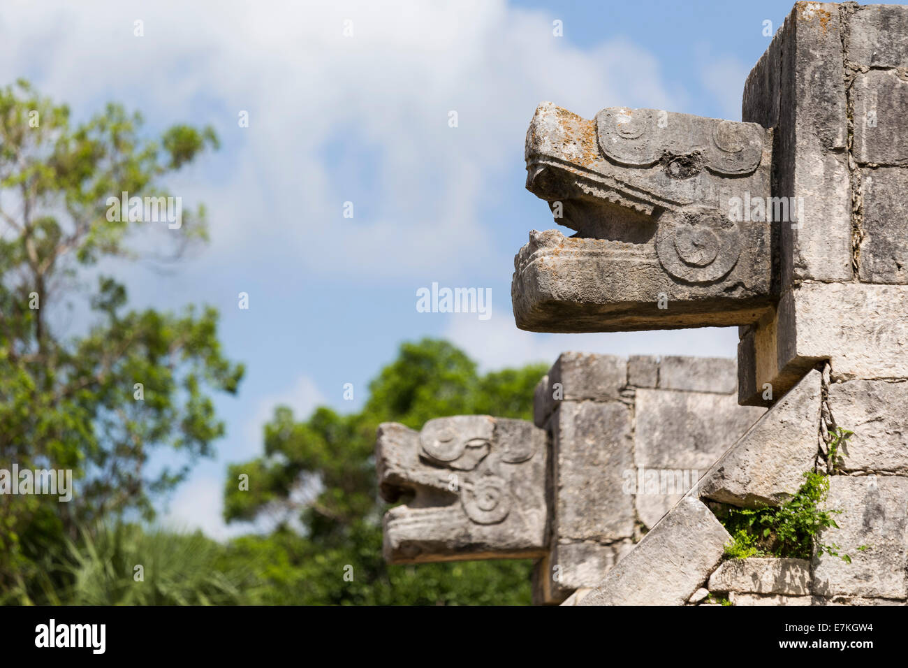 Plattform der Venus, Chichen Itza, Mexiko Stockfoto