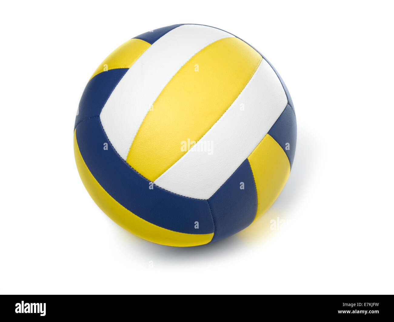 Volleyball-Ball auf weiß Stockfoto