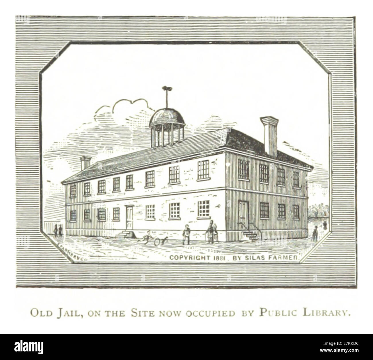 Farmer(1884) Detroit, p267 alten Gefängnis, auf der Website jetzt besetzt durch PUBLIC LIBRARY Stockfoto