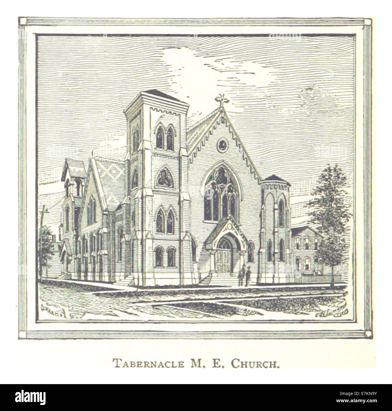 Farmer(1884) Detroit, p622 TABERNAKEL METHODIST EPISCOPAL CHURCH Stockfoto