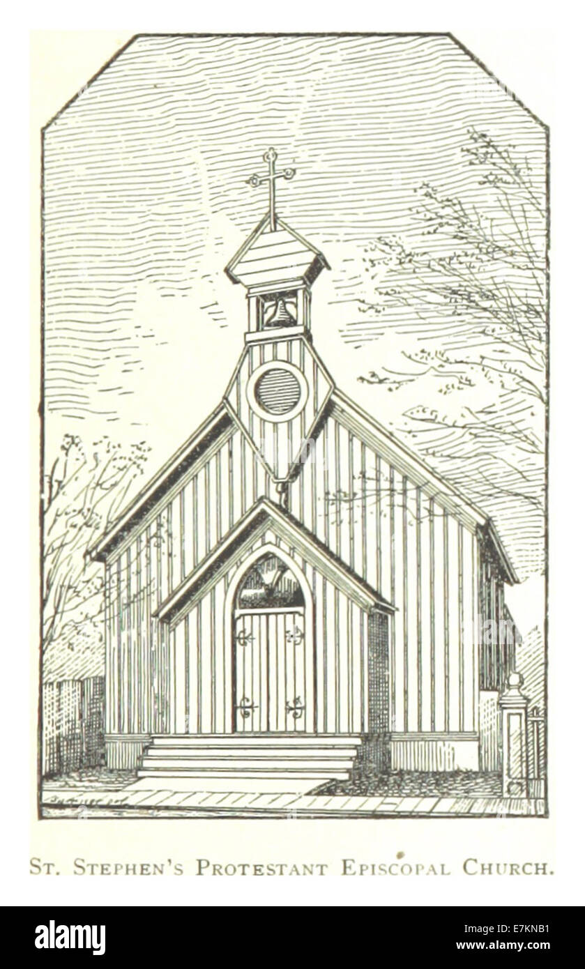 Farmer(1884) Detroit, p639 Stephansdom PROTESTANT EPISCOPAL CHURCH Stockfoto