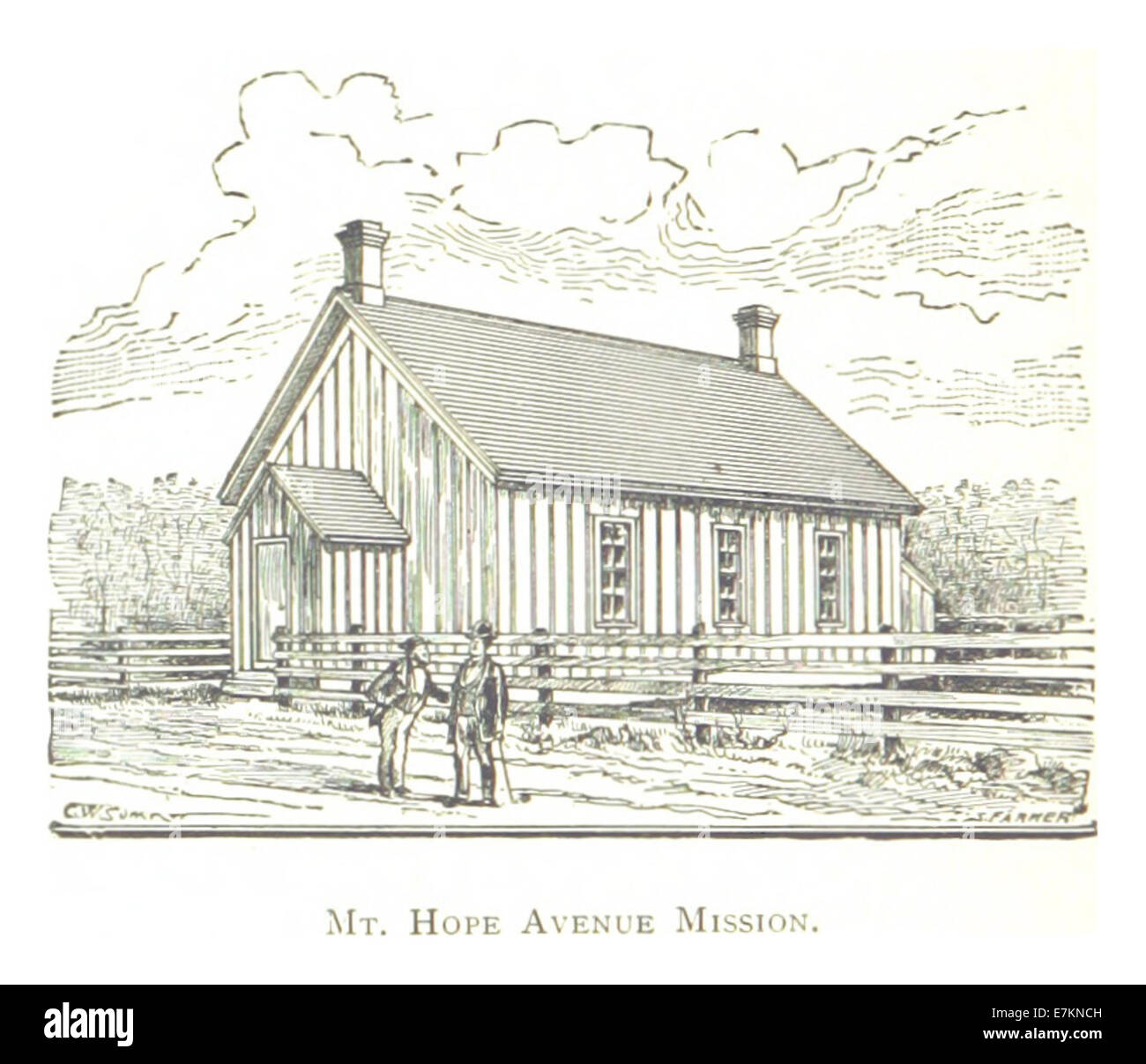 Farmer(1884) Detroit, p668 Mt. hoffe AVENUE CONGREGATIONAL MISSION Kapelle Stockfoto