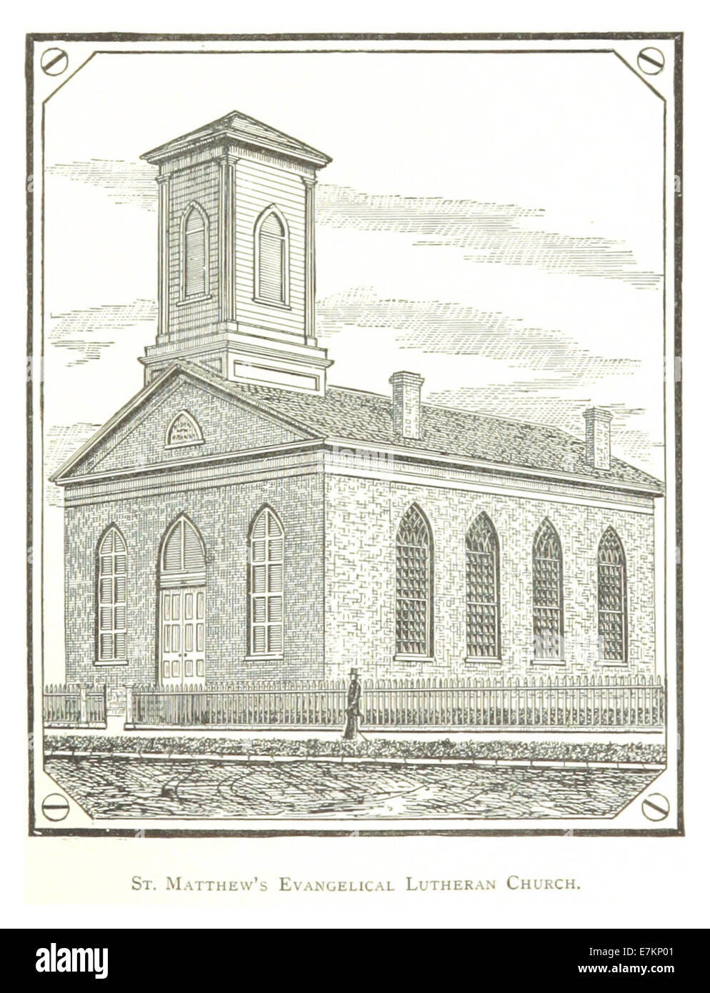 Farmer(1884) Detroit, p673 ST. Matthäus Evangelisch-Lutherische Kirche Stockfoto