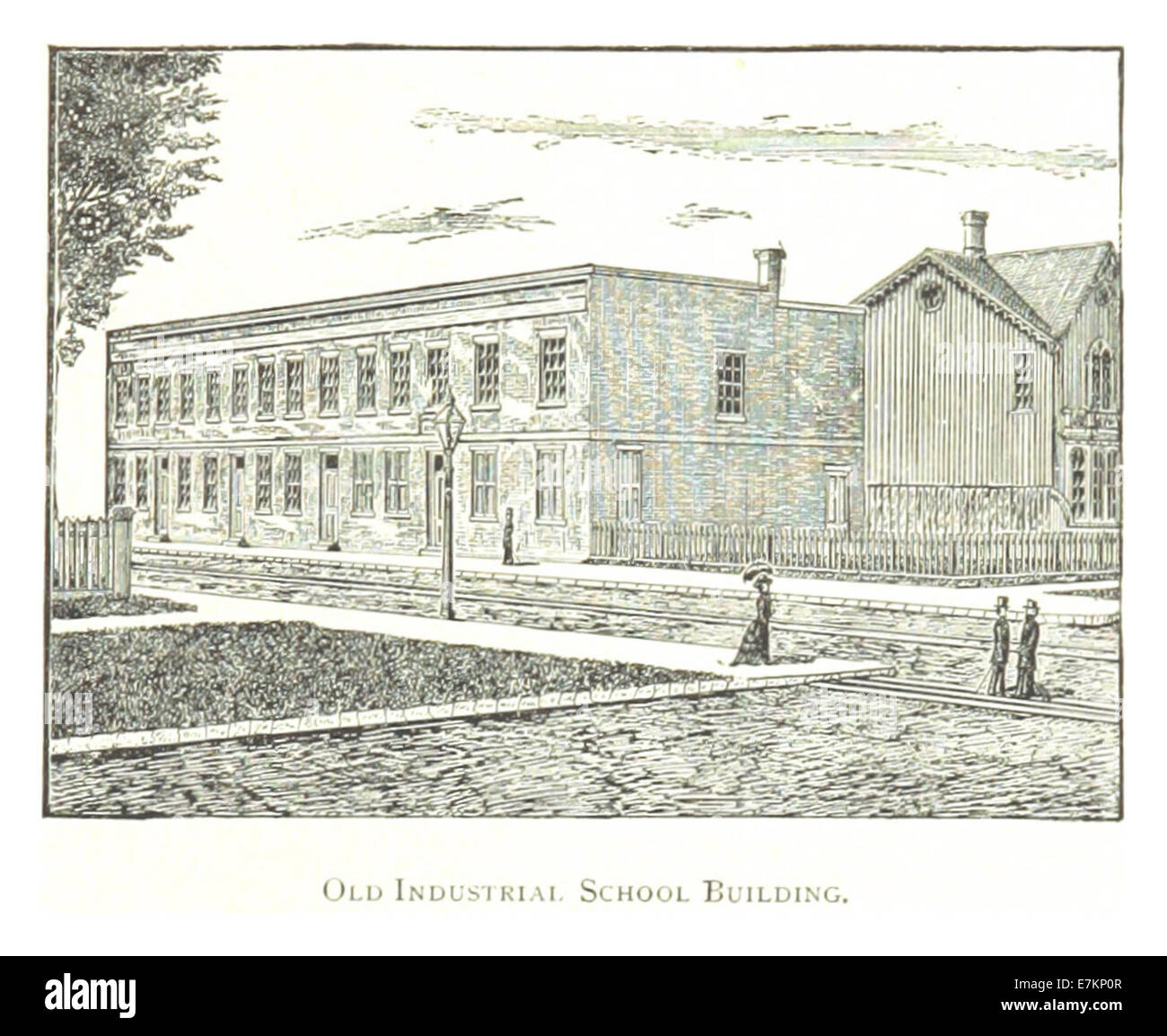 Farmer(1884) Detroit, p707 INDUSTRIAL SCHOOL Altbau Stockfoto