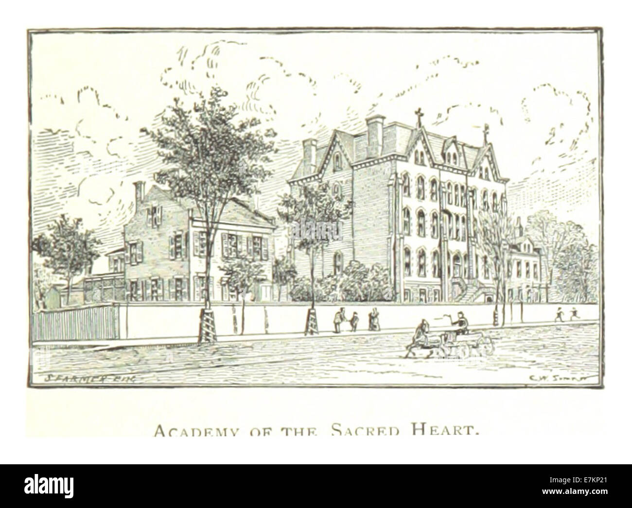 Farmer(1884) Detroit, p777 ACADEMY OF SACRED HEART Stockfoto