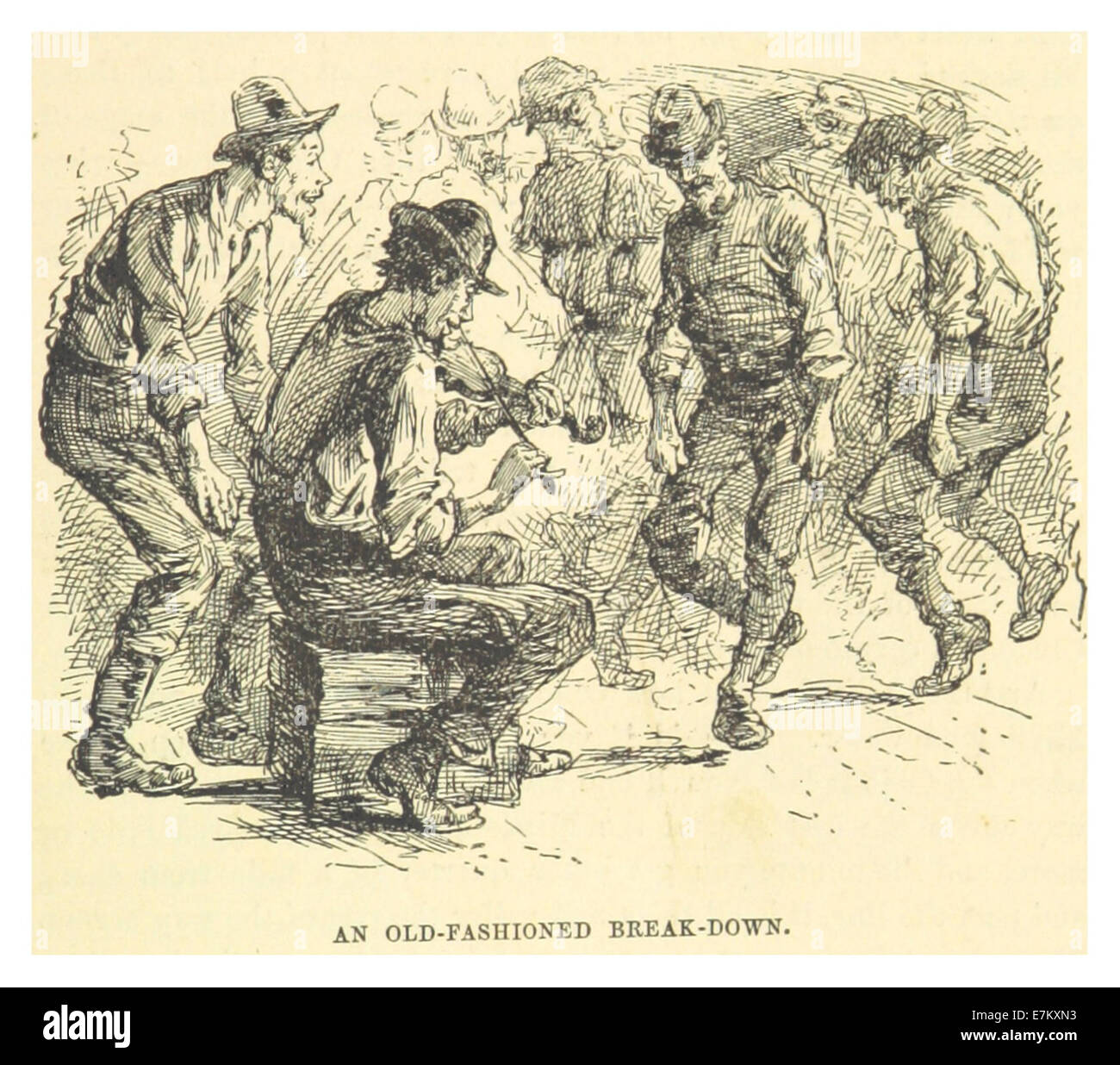 MARK TWAIN(1883) p055 - eine altmodische Aufschlüsselung Stockfoto