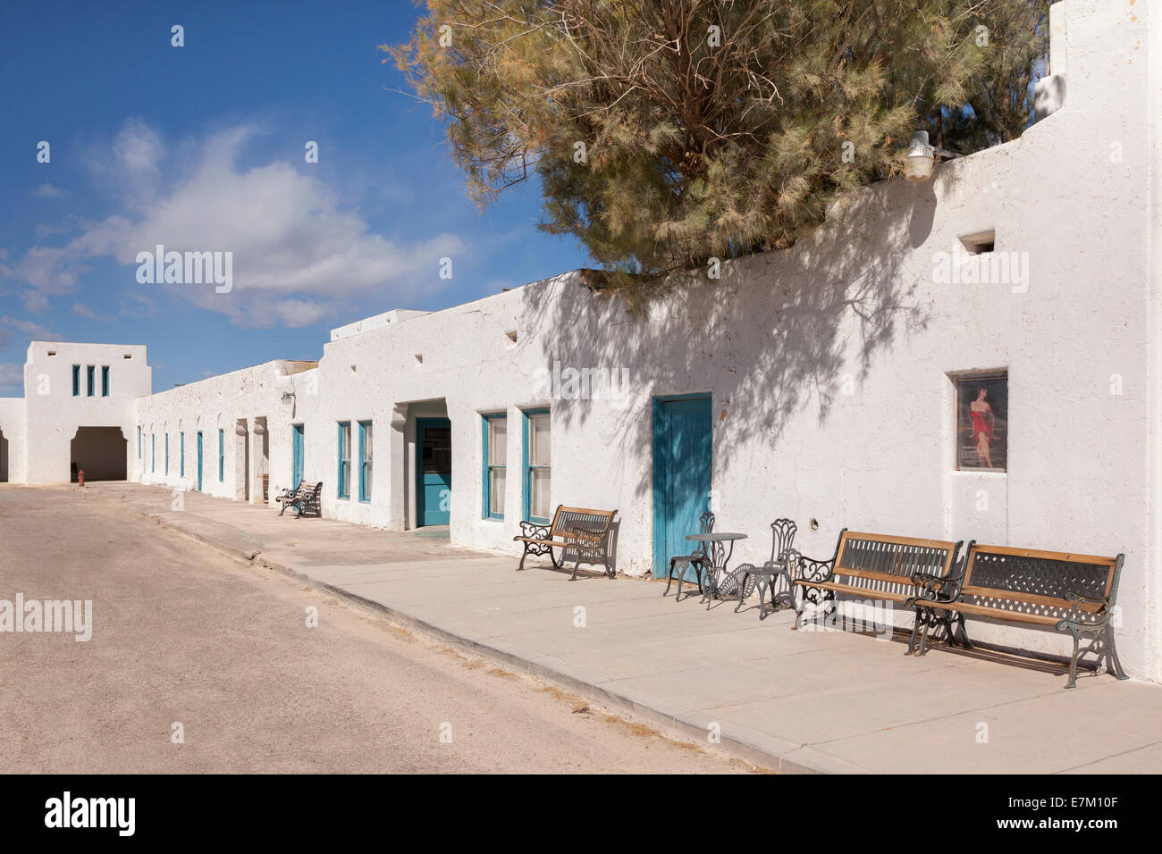 Das Amargosa Opera House und Hotel. Death Valley Junction, Kalifornien, USA. Stockfoto