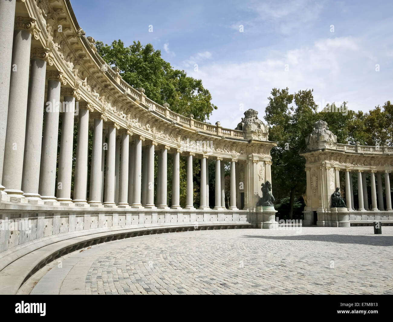 Parque del Retiro in Madrid Stockfoto