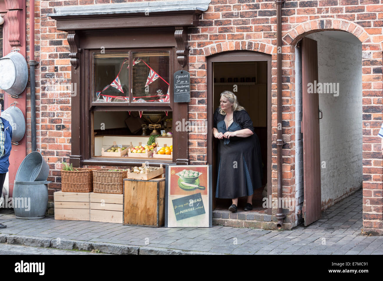 Black Country Museum 40er Jahre Nacht 2014 Stockfoto