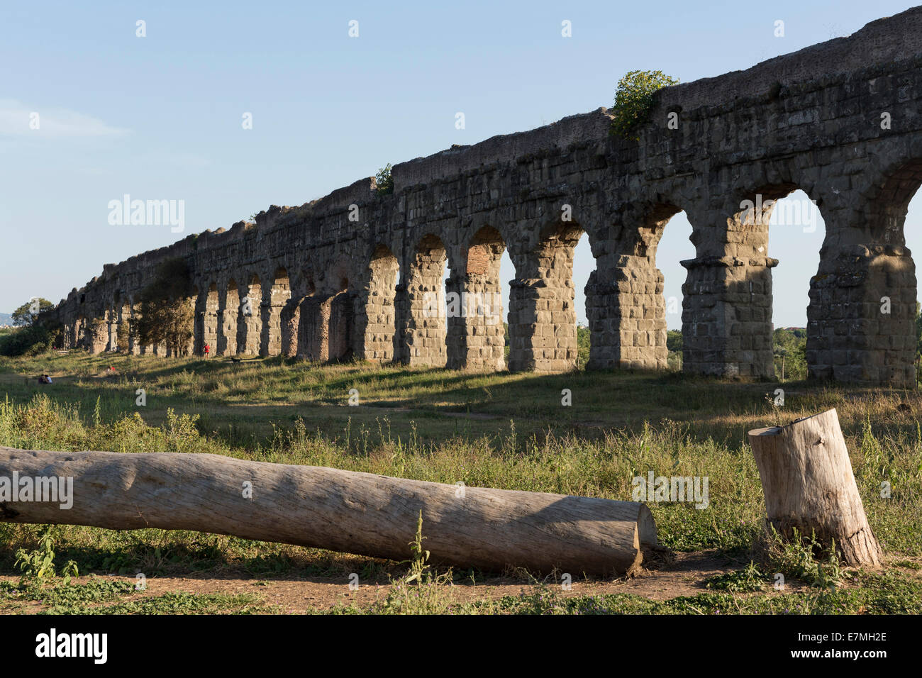 Sieben Aquädukte und Umgebung, Via Appia Antica, Rom, Italien Stockfoto
