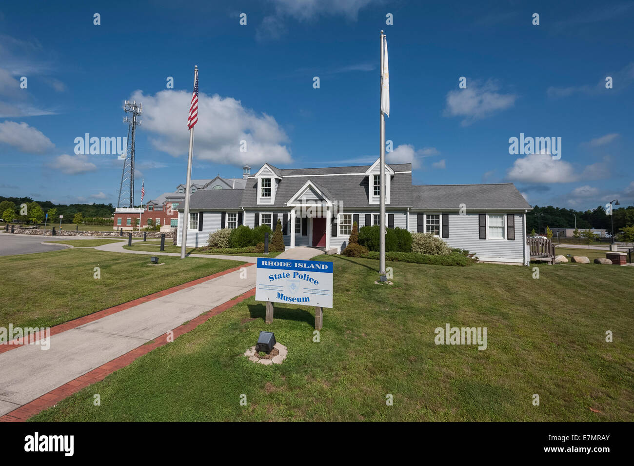 Rhode Island State Police Museum Complex befindet sich auf Danielson Hecht in North Scituate, Rhode Island USA Stockfoto