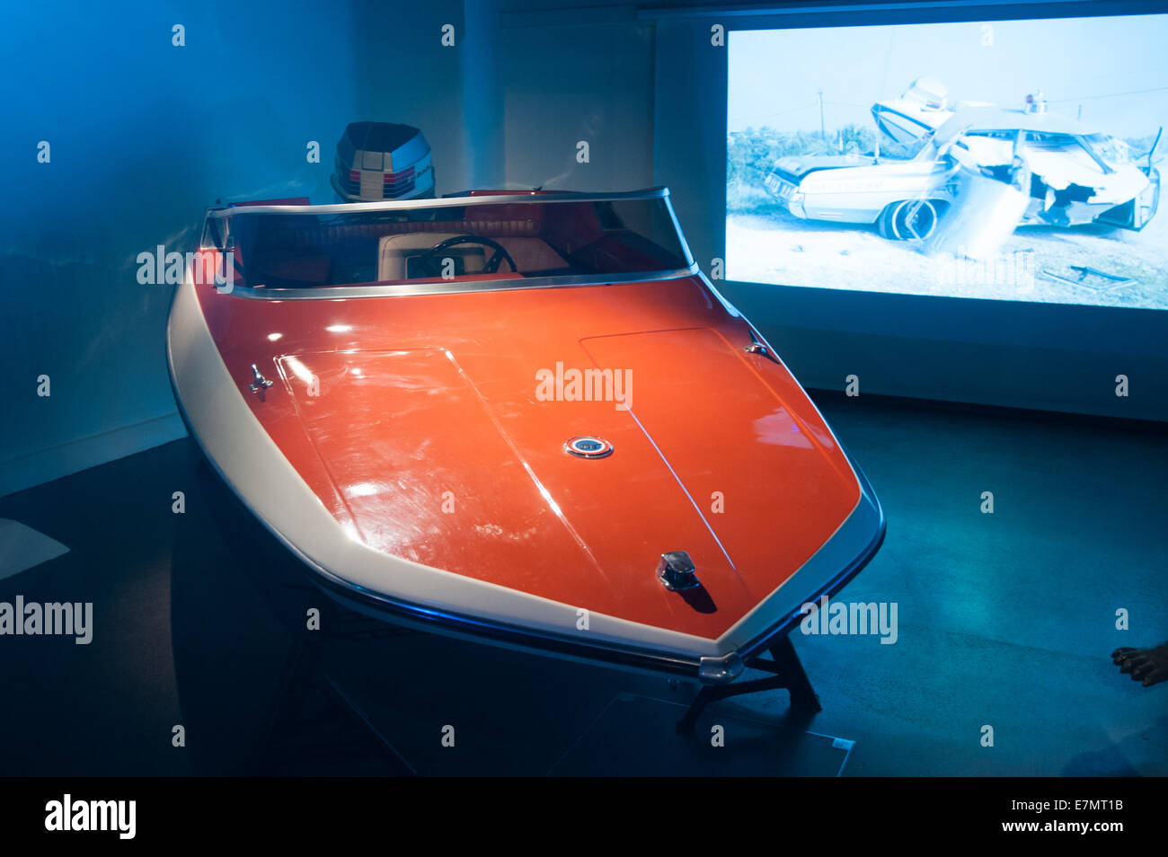 Bond in Bewegung: die größte offizielle Sammlung von Original James Bond Erinnerungsstücke Ausstellung im Filmmuseum London.  Mitwirkende: Atmosphäre wo: London, Vereinigtes Königreich bei: 18. März 2014 Stockfoto