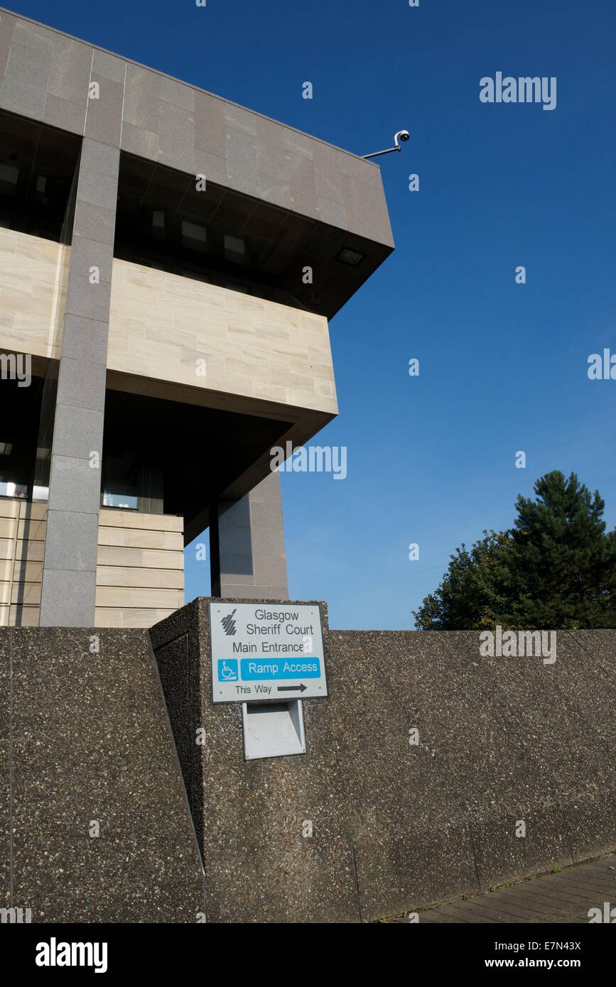 Sheriff Court, Glasgow. Stockfoto