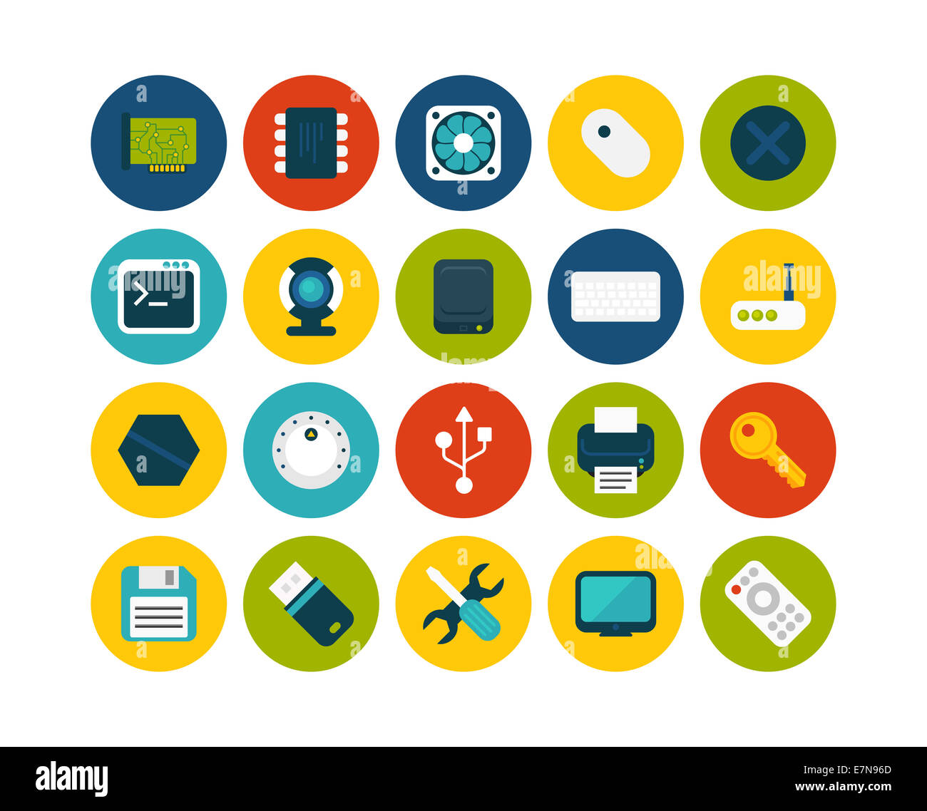 Flache Icons set 13 Stockfoto