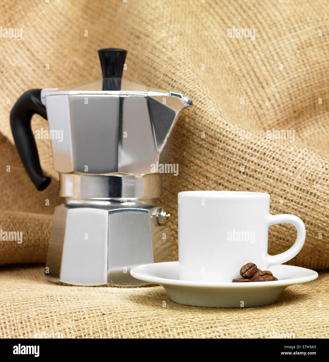 Italienische Kaffeemaschine Stockfoto