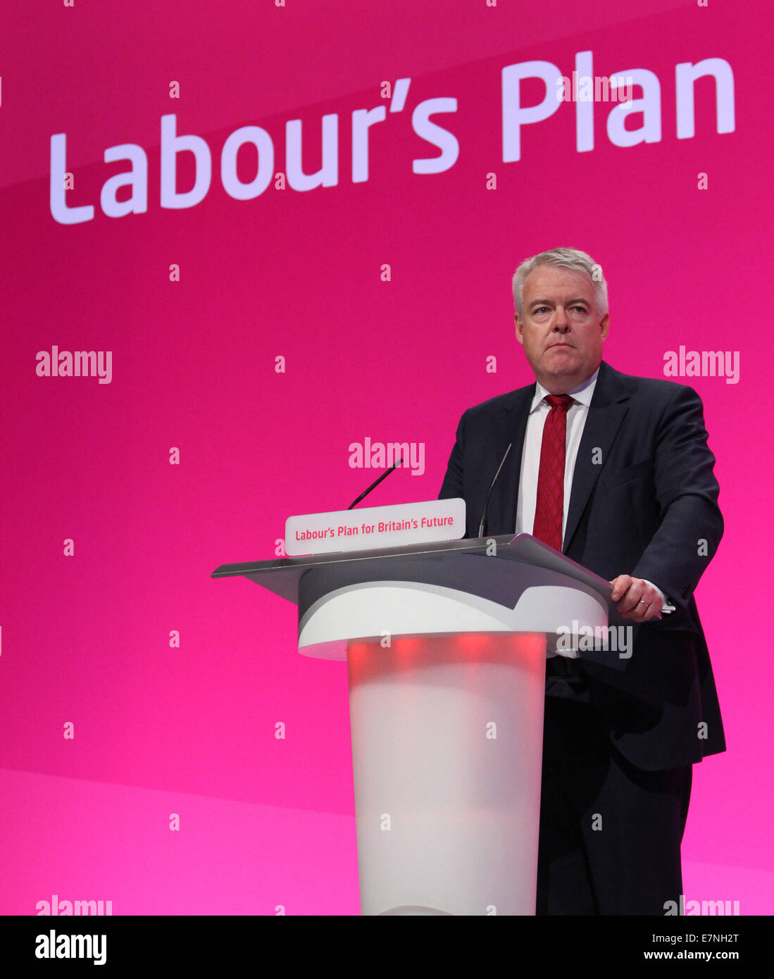 CARWYN JONES erste ARBEITSMINISTER von WALES 22. September 2014 MANCHESTER Stadtzentrum von MANCHESTER ENGLAND Stockfoto