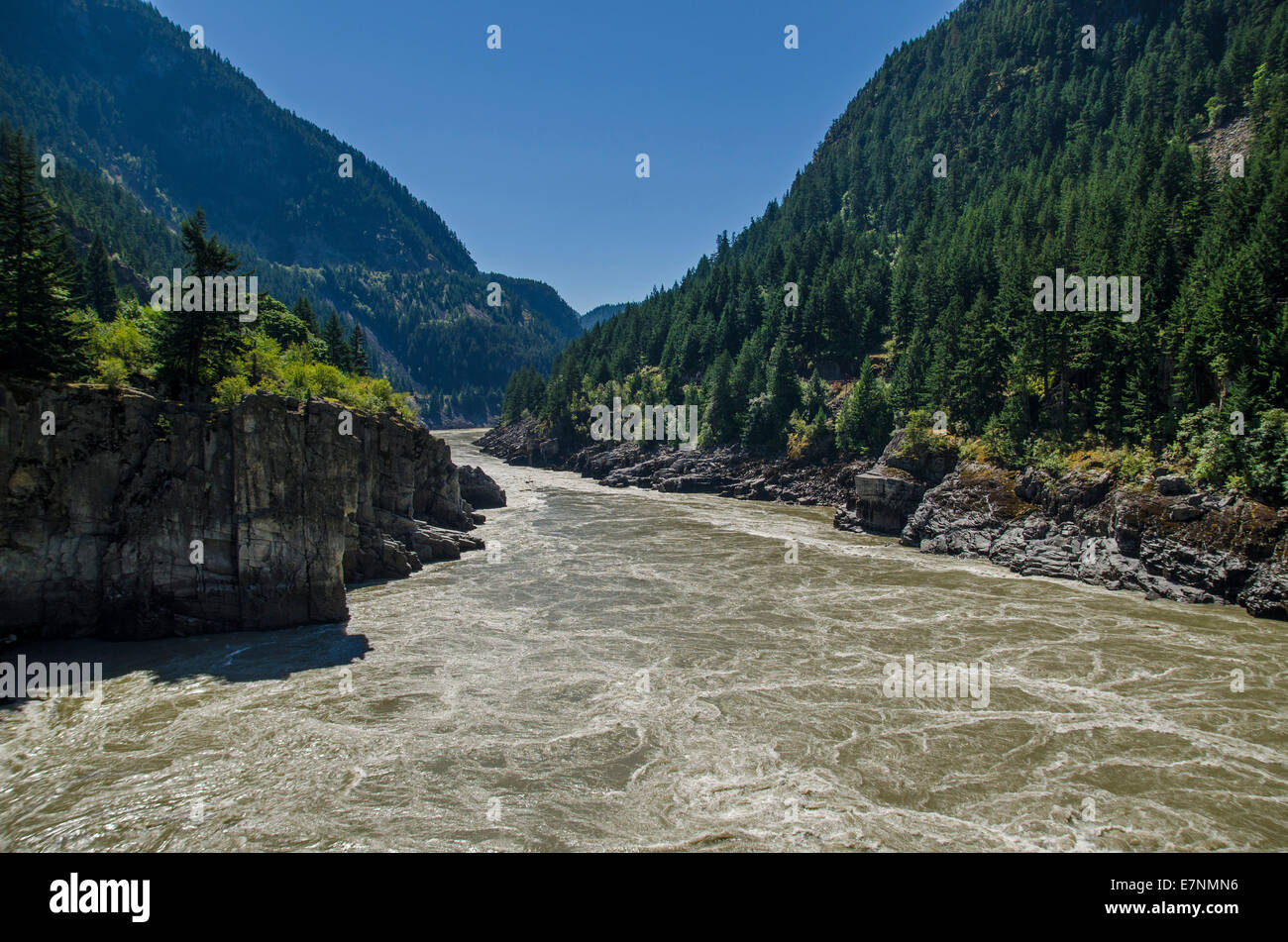 Hells Gate Pass, British Columbia, Kanada Stockfoto