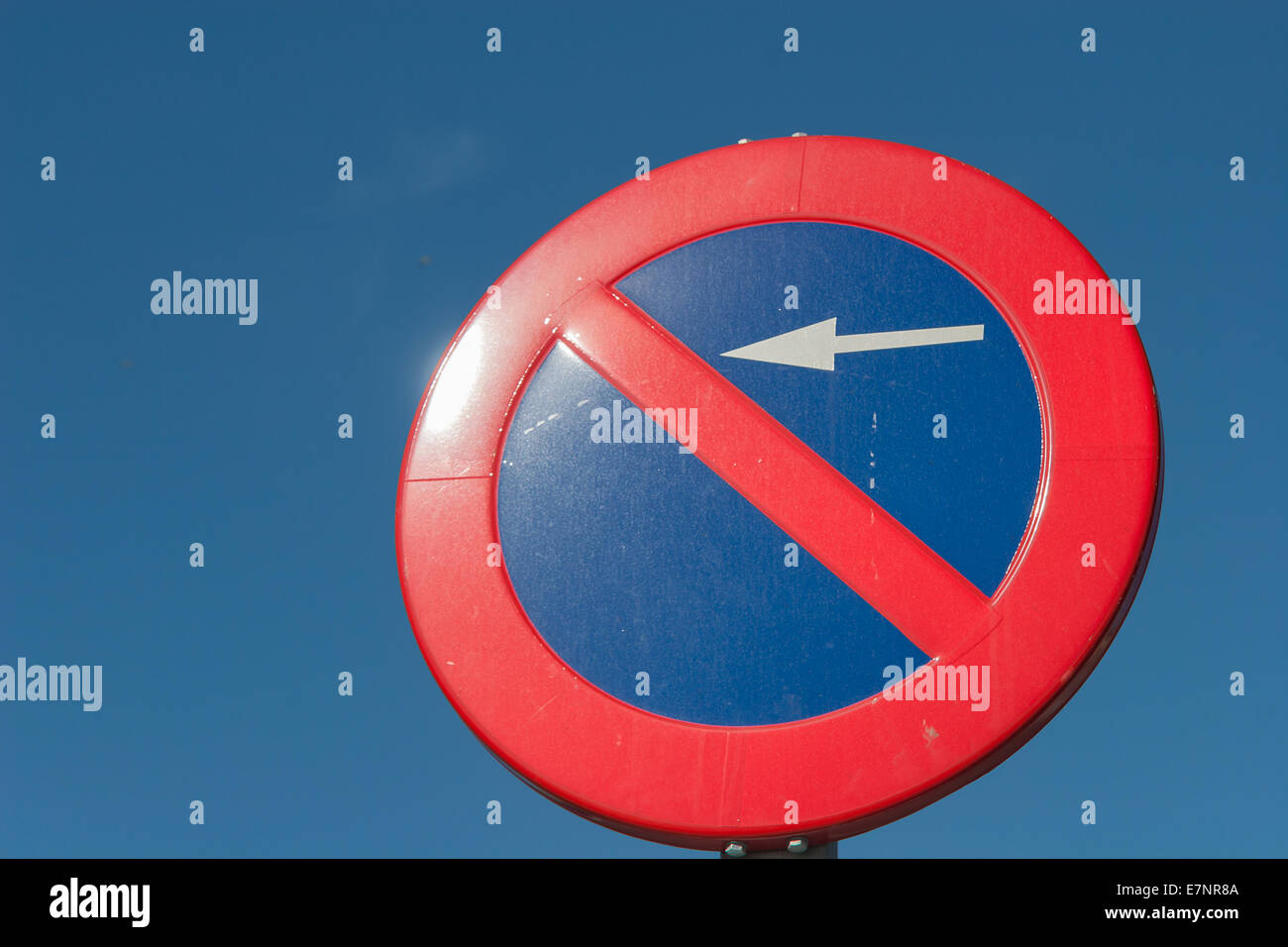 Parken verboten-Schild Stockfoto