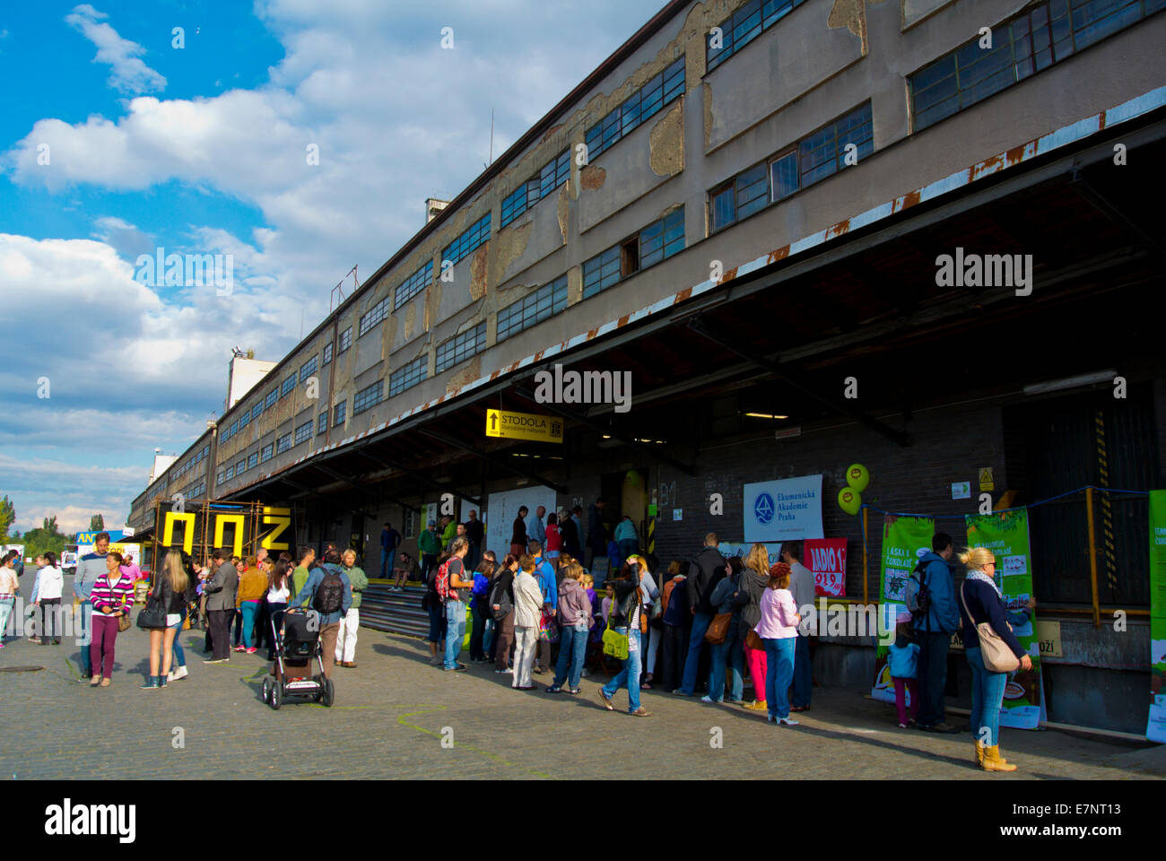 Schokolade Festival, Nakladove Nadrazi Zizkov, Zizkov Bezirk ehemaligen Bahnhof, Prag, Tschechische Republik, Europa Stockfoto