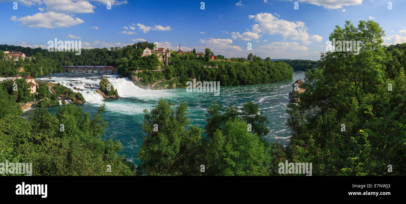 Brücke, Felsen, Klippe, Fluss, Fluss, Gewässer, Wasser, Ostschweiz, Panorama, Rhein, Rheinfall Brücke, Felsen, Klippe, Fluss, Fluss, Gewässer, Wasser, Ostschweiz, Panorama, Rhein, Rheinfall