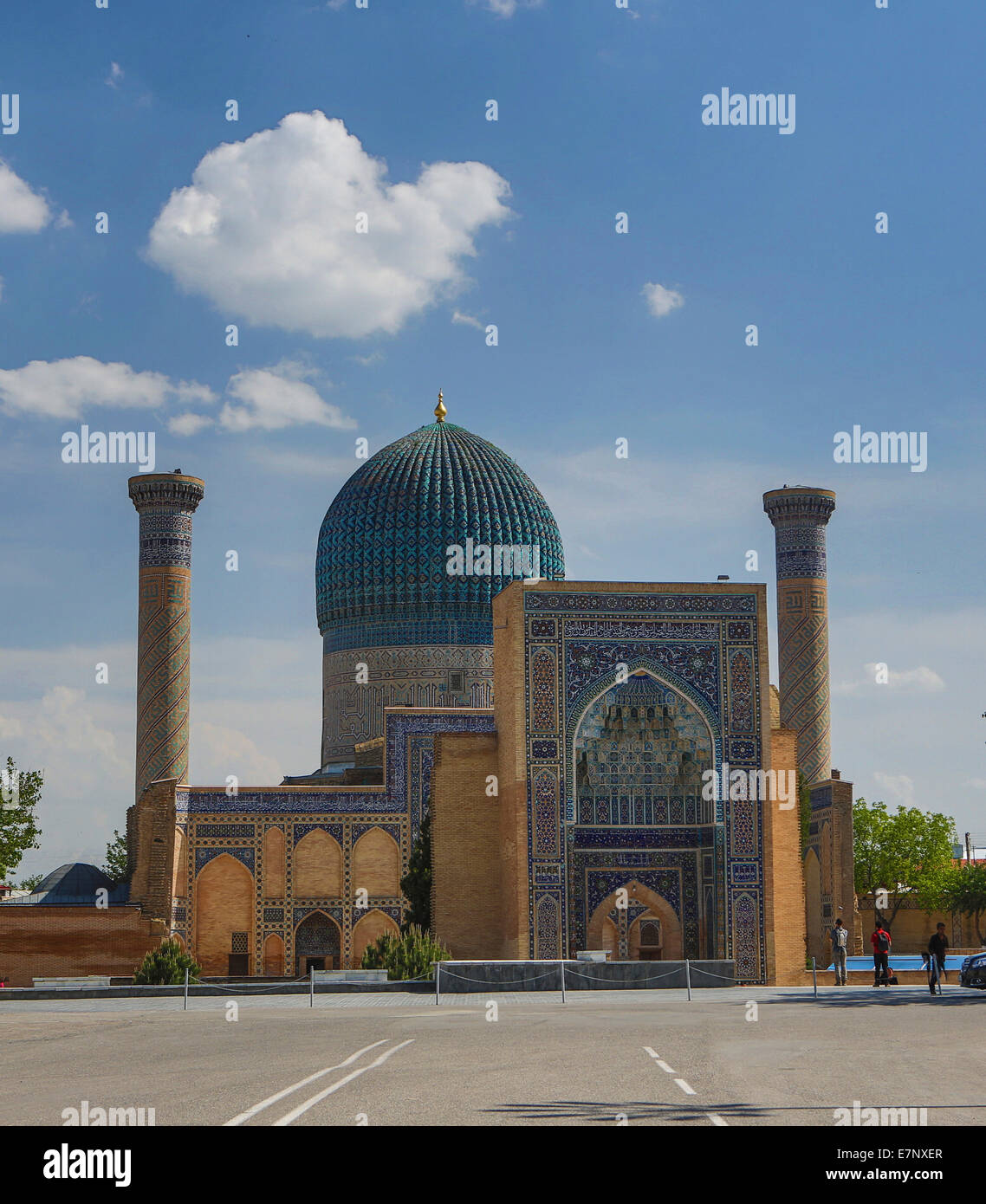 Welterbe, Amir Timur, Mausoleum, Samarkand, Stadt, Usbekistan, Zentralasien, Asien, Architektur, bunte, berühmt, Geschichte Stockfoto