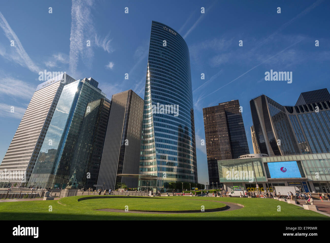 Defense, Frankreich, Europa, Paris, Architektur, Stadt, Stadtbild, Fußgänger, Skyline, touristische, urban, Hallo-steigen, Gebäude Stockfoto