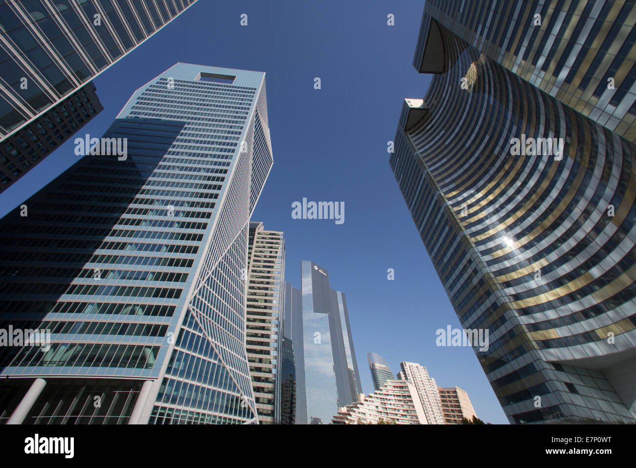 Defense, Frankreich, Europa, Paris, Architektur, Stadt, Bezirk, Glas, Stadtbild, neue, Skyline, Wolkenkratzer, touristische, urban, Hallo-R Stockfoto