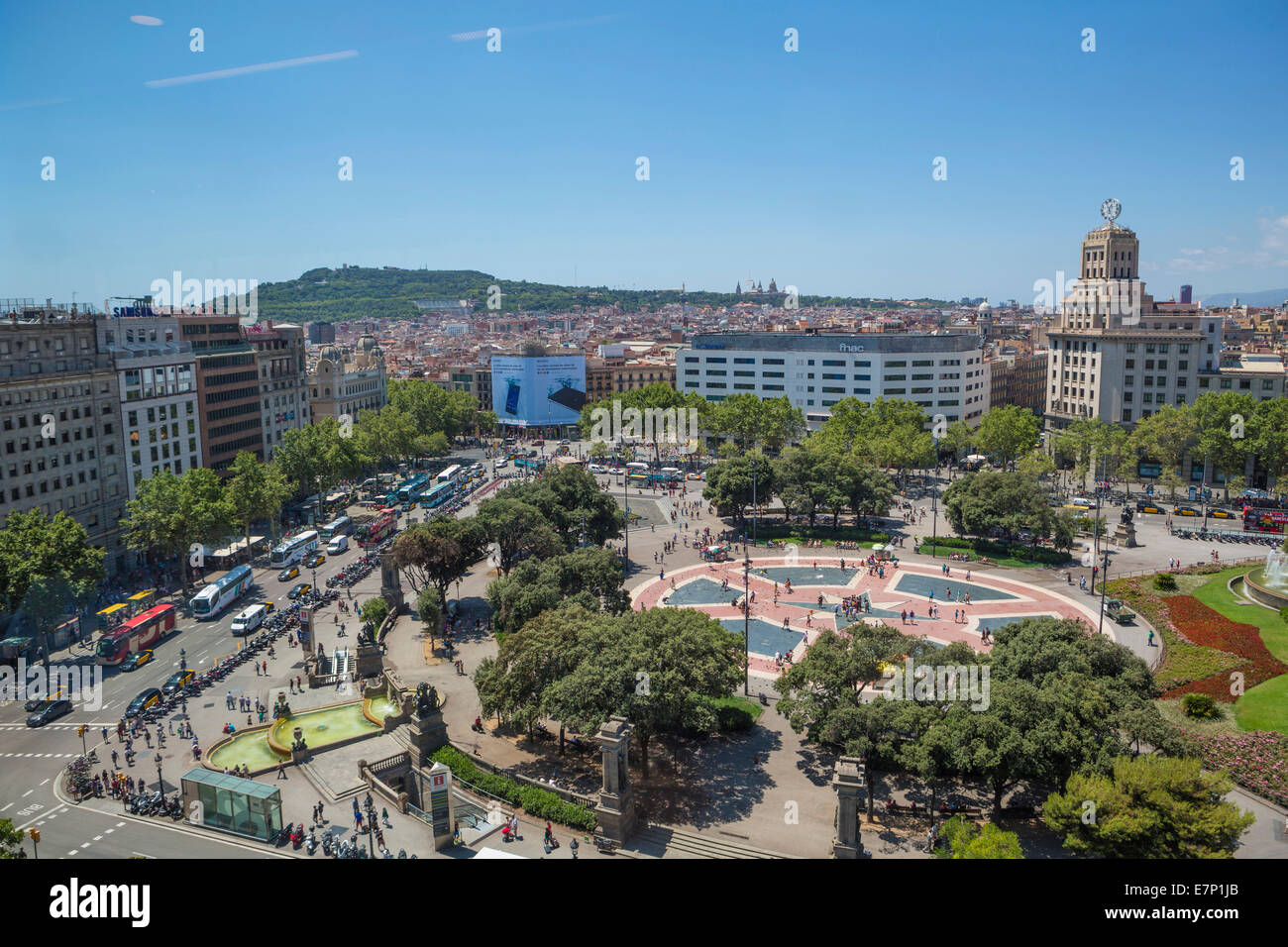 Architektur, Barcelona, Katalonien, zentrieren, bunte, Innenstadt, Landschaft, Skyline, Spanien, Europa, quadratisch, touristische, Reisen, C Stockfoto