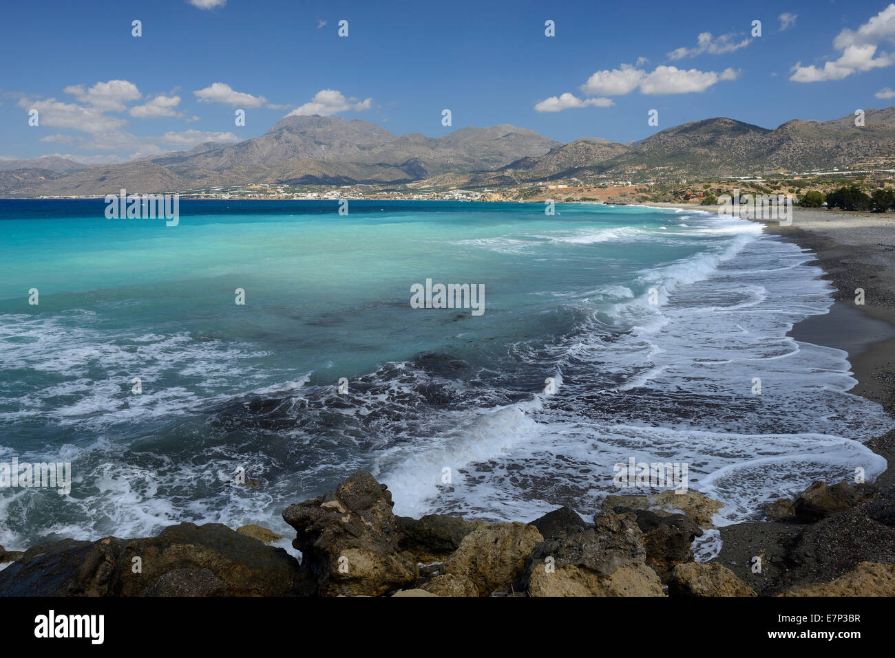 Europa, Griechenland, Griechisch, Kreta, Mittelmeer, Insel, Strand, Meer, Küste, Makrigialos Stockfoto