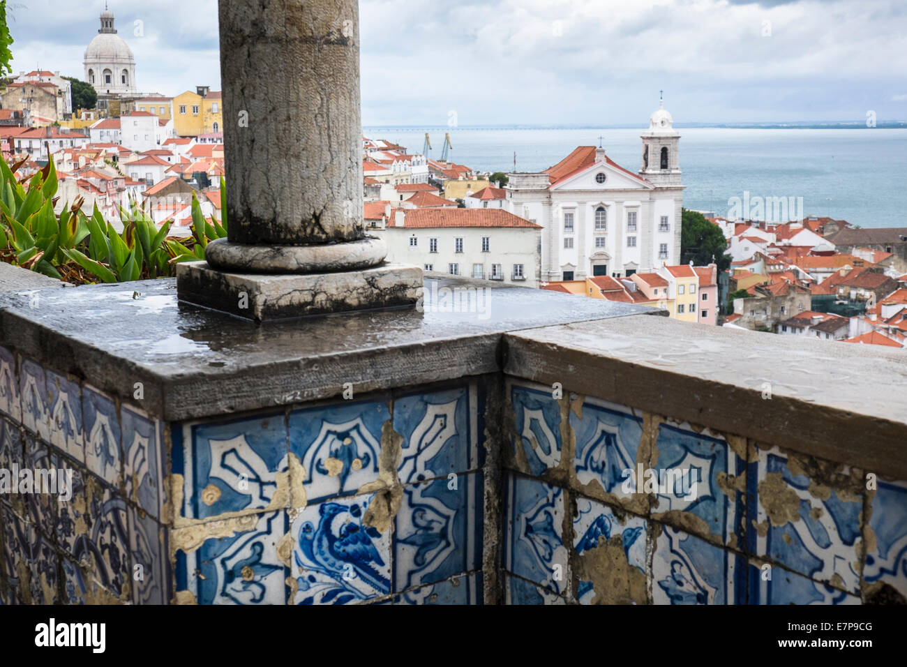 Portugal, Lissabon, Ansicht von Alfama Viertel Stockfoto