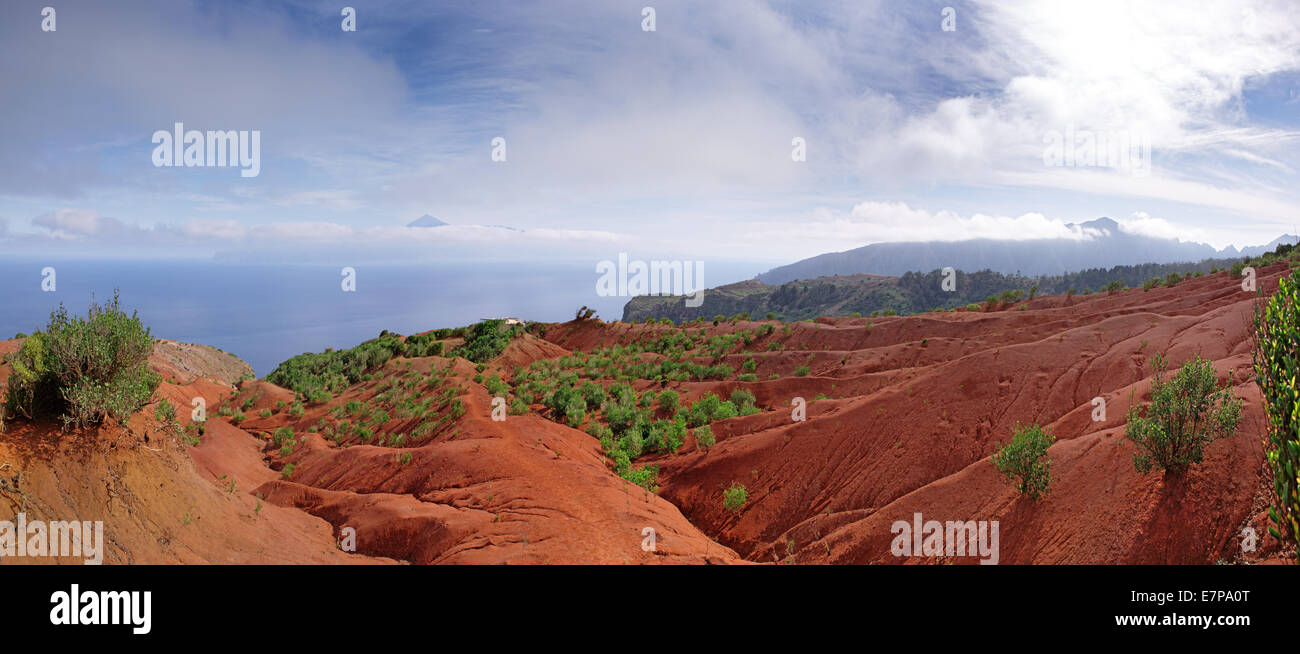 La Gomera - Trail kurz vor den Mirador de Abrante Stockfoto