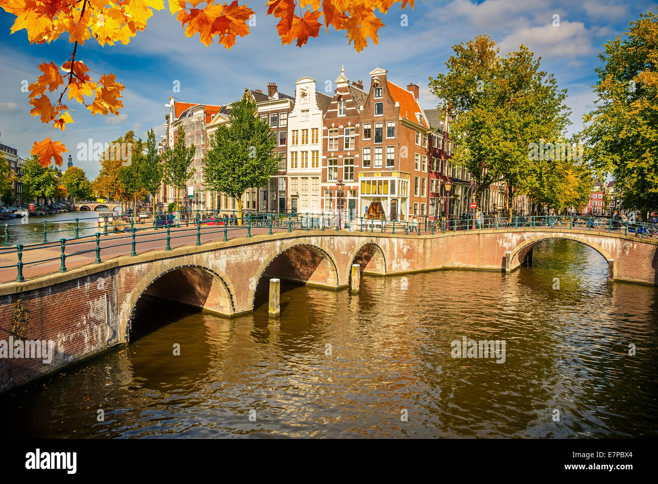 Stadtbild von Amsterdam Stockfoto