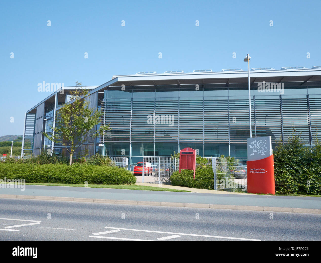 Waliser Regierung Büro in Aberystwyth Ceredigion Wales UK Stockfoto