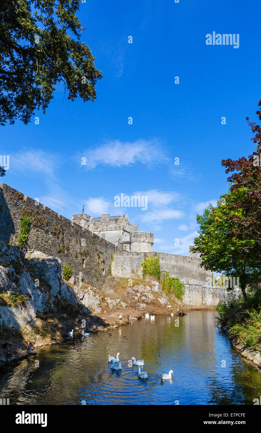 Cahir Castle und der Fluss Suir, Cahir, County Tipperary, Irland Stockfoto