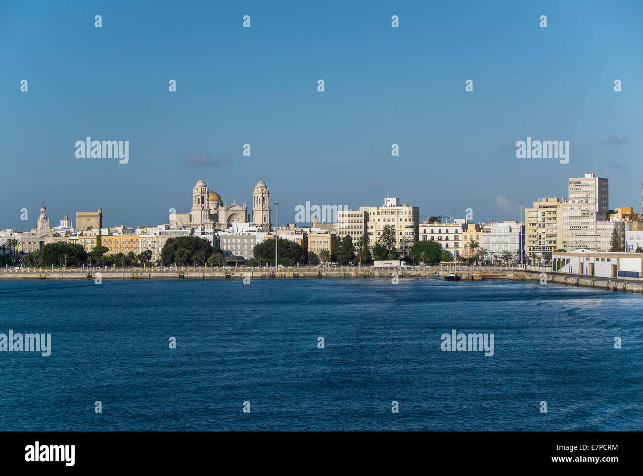 Skyline von Cadiz, Spanien Stockfoto